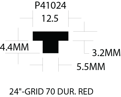 P41024 – 12.5MM T-Strip Grid – 3.2 TOP