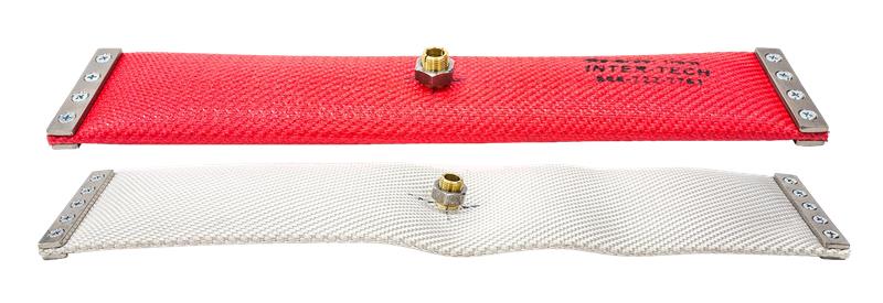 Red and White Pneumatic Diaphragms for the packaging industry